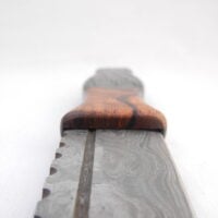 Bog Oak and Desert Ironwood Burr Damascus Steel Sgian Dubh- sharpened, Scottish gift, Scottish, wedding gift, groom gift, mens gift