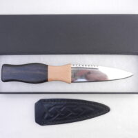 DSCN3123 African Ebony and Scottish Hawthorn Sgian Dubh - sharpened