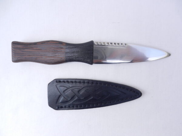 DSCN3261 Sgian Dubh in Wenge and Scottish Bog Oak, Scottish gift, wedding gift, groom gift, best man gift, mens gift