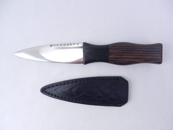 DSCN3262 Sgian Dubh in Wenge and Scottish Bog Oak, Scottish gift, wedding gift, groom gift, best man gift, mens gift