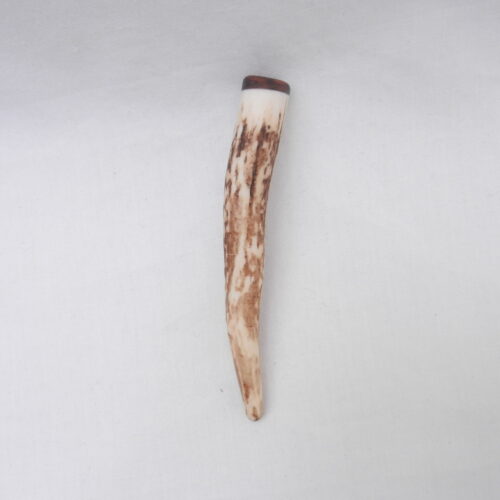 Scottish Stag Antler Kilt Pin: Surinese Snakewood, Highland Gift