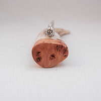 Scottish Red Deer Antler Kilt Pin: Burr Wych Elm Sapwood