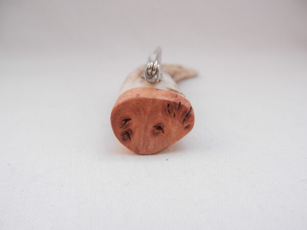 Scottish Red Deer Antler Kilt Pin: Burr Wych Elm Sapwood