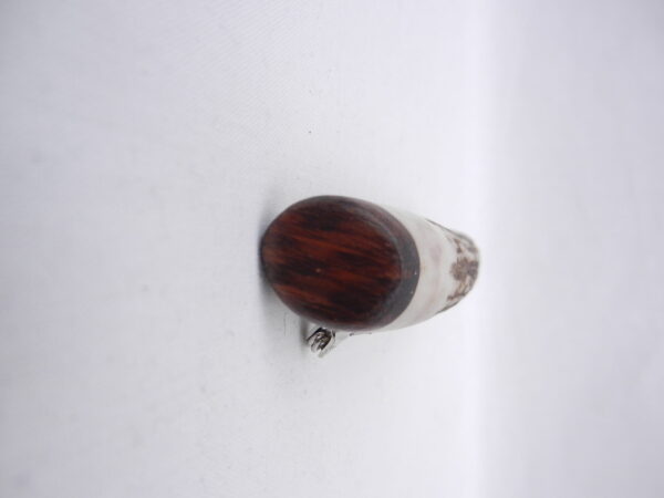 Scottish Red Deer Antler Kilt Pin with Surinese Snakewood