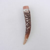Red Deer Antler Kilt Pin: Scottish Burr Elm sapwood Gift