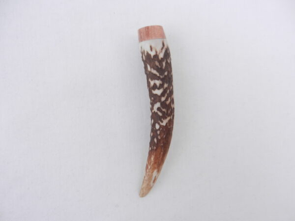 Red Deer Antler Kilt Pin: Scottish Burr Elm sapwood Gift