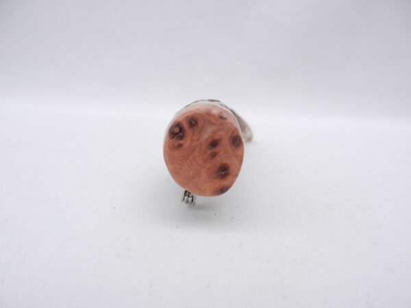 Red Deer Antler Kilt Pin: Scottish Burr Elm sapwood Gift