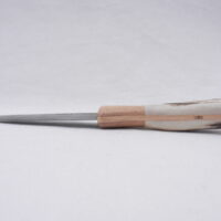 Natural Red Deer Antler and Walnut Damascus Sgian Dubh