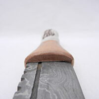 Natural Red Deer Antler and Walnut Damascus Sgian Dubh