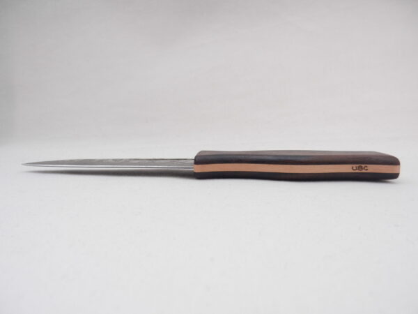 Macassar Ebony and African Blackwood Damascus Steel Sgian Dubh- sharpened, Scottish gift, Scottish, wedding gift, groom gift, mens gift