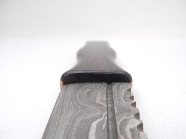Macassar Ebony and African Blackwood Damascus Steel Sgian Dubh- sharpened, Scottish gift, Scottish, wedding gift, groom gift, mens gift
