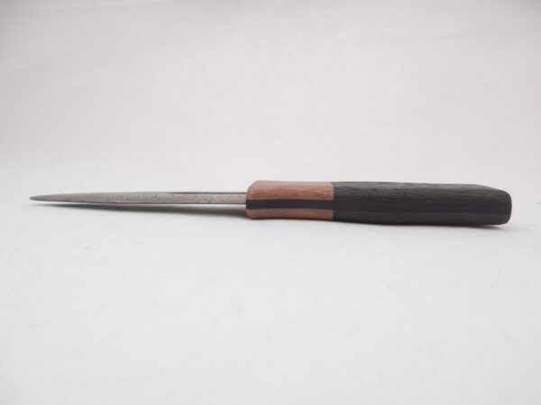 DSCN3973 Scottish Bog Oak and Walnut Damascus Sgian Dubh, Scottish knife, kilt knife, wedding gift