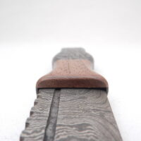 DSCN3976 Scottish Bog Oak and Walnut Damascus Sgian Dubh, Scottish knife, kilt knife, wedding gift