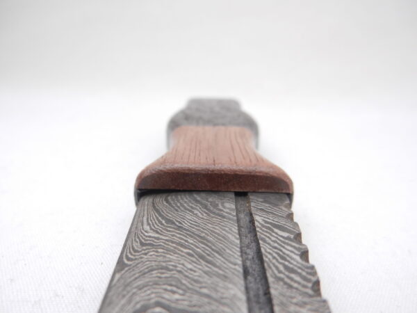 DSCN3977 Scottish Bog Oak and Walnut Damascus Sgian Dubh, Scottish knife, kilt knife, wedding gift