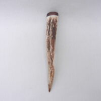 DSCN3983 Scottish Red Deer Antler Kilt Pin with Surinese Snakewood
