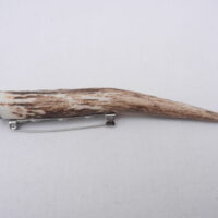 DSCN3985 Scottish Red Deer Antler Kilt Pin with Surinese Snakewood