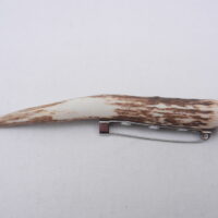 DSCN3986 Scottish Red Deer Antler Kilt Pin with Surinese Snakewood