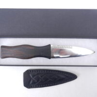 DSCN4002 Sgian Dubh in Wenge and Scottish Bog Oak, Scottish knife, kilt knife, Scottish gift, wedding gift, groom gift, best man gift, mens gift