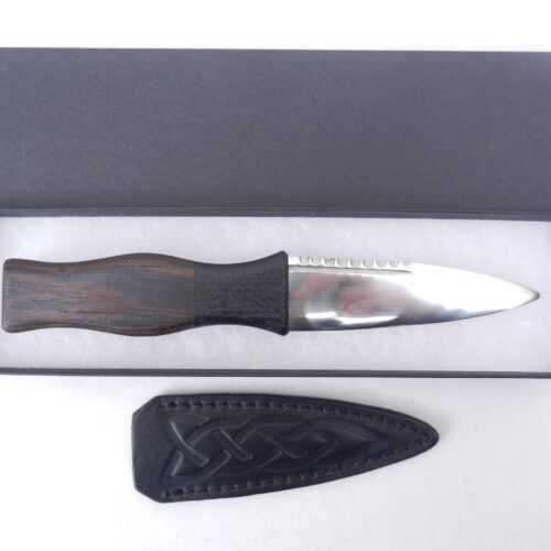 Sgian Dubh in Wenge and Scottish Bog Oak, Scottish knife, kilt knife, Scottish gift, wedding gift, groom gift, best man gift, mens gift