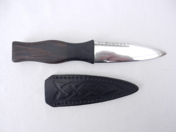 DSCN4003 Sgian Dubh in Wenge and Scottish Bog Oak, Scottish knife, kilt knife, Scottish gift, wedding gift, groom gift, best man gift, mens gift