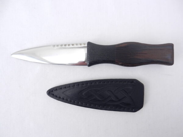 DSCN4004 Sgian Dubh in Wenge and Scottish Bog Oak, Scottish knife, kilt knife, Scottish gift, wedding gift, groom gift, best man gift, mens gift