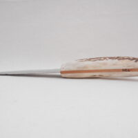 DSCN4053 Natural Sgian Dubh in Red Deer Antler and Wych Elm, Scottish knife, kilt Knife