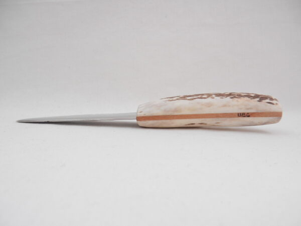 DSCN4053 Natural Sgian Dubh in Red Deer Antler and Wych Elm, Scottish knife, kilt Knife