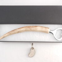 DSCN4063 Scottish Red Deer Antler Bottle Opener with Antler key ring, Scottish gift, antler gift