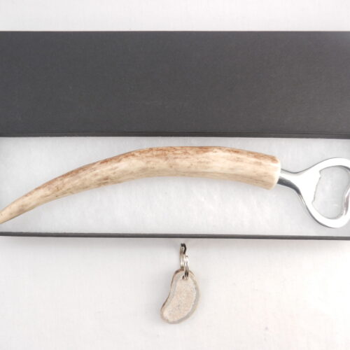 DSCN4063 Scottish Red Deer Antler Bottle Opener with Antler key ring, Scottish gift, antler gift