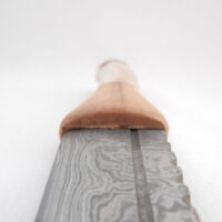 DSCN4080 Natural Red Deer Antler and Walnut Damascus Sgian Dubh, Scottish knife, kilt knife, Scottish gift