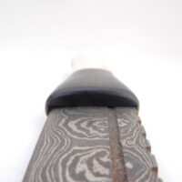 DSCN4114 Damascus Steel Sgian Dubh in Red Deer Stag Antler and African Blackwood, Scottish gift, antler gift, wedding gift, groom gift, mens gift