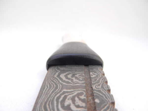 DSCN4114 Damascus Steel Sgian Dubh in Red Deer Stag Antler and African Blackwood, Scottish gift, antler gift, wedding gift, groom gift, mens gift