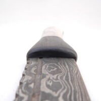 DSCN4115 Damascus Steel Sgian Dubh in Red Deer Stag Antler and African Blackwood, Scottish gift, antler gift, wedding gift, groom gift, mens gift