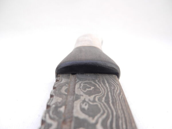 DSCN4115 Damascus Steel Sgian Dubh in Red Deer Stag Antler and African Blackwood, Scottish gift, antler gift, wedding gift, groom gift, mens gift