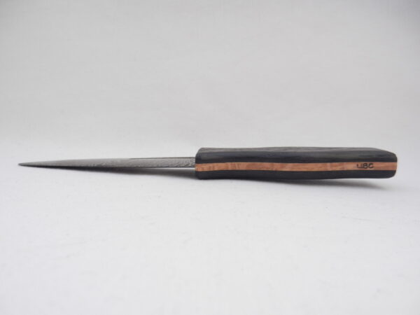 DSCN4126 Scottish Bog Oak and Oak Damascus Sgian Dubh, Scottish knife, Kilt knife, Scottish gift