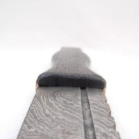 DSCN4129 Scottish Bog Oak and Oak Damascus Sgian Dubh, Scottish knife, Kilt knife, Scottish gift