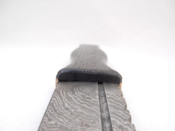 DSCN4129 Scottish Bog Oak and Oak Damascus Sgian Dubh, Scottish knife, Kilt knife, Scottish gift