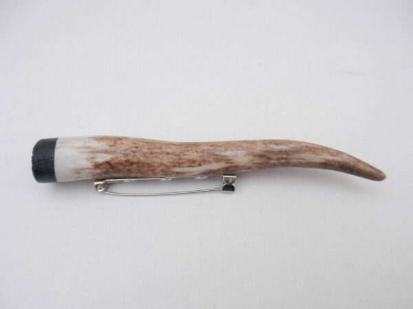 DSCN4155 Scottish Red Deer Antler and Bog Oak Kilt Pin, Scottish gift, Antler gift, Mens gift