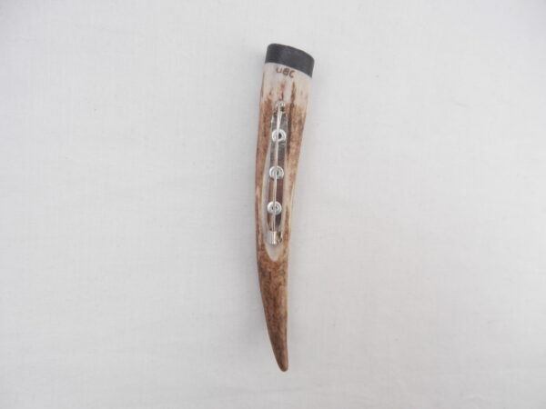 DSCN4157 Scottish Red Deer Antler and Bog Oak Kilt Pin, Scottish gift, Antler gift, Mens gift