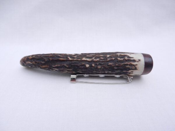 il_fullxfull.2041769247_8xvj Scottish Stag Antler Kilt Pin: Surinese Snakewood Accent