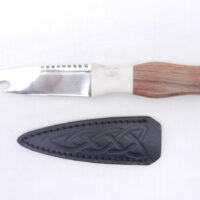il_fullxfull.2432042823_43qj Scottish Sgian Brew Kilt Knife: Walnut, Stag Antler, Bottle Opener