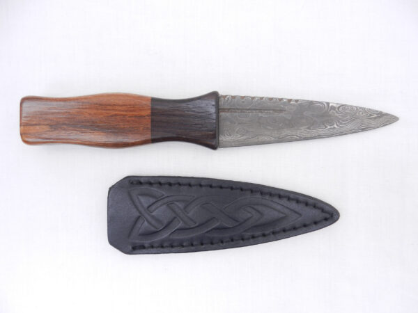 il_fullxfull.3193552995_rju9 Damascus Steel Sgian Dubh in Laburnum and African Blackwood, Scottish gift, wedding gift, groom gift, mens gift