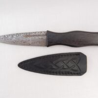 il_fullxfull.4262825752_igkk Sgian Dubh Damascus Steel in African Blackwood and Yew, Scottish gift, wedding gift, groom gift, mens gift