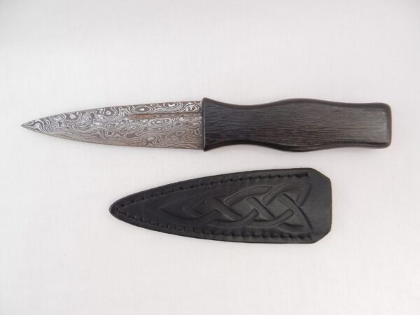 il_fullxfull.4262825752_igkk Sgian Dubh Damascus Steel in African Blackwood and Yew, Scottish gift, wedding gift, groom gift, mens gift