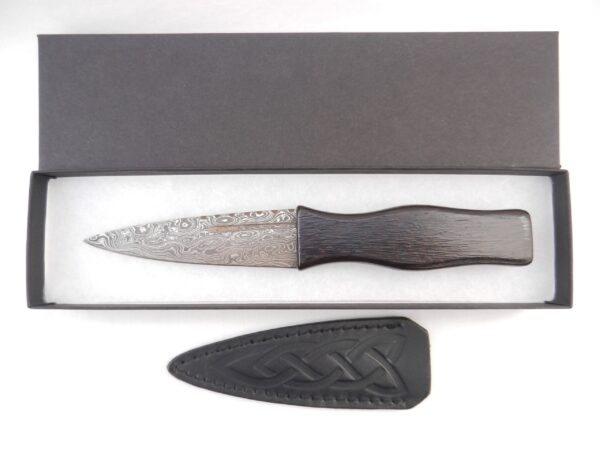 il_fullxfull.4310221103_9dj6 Sgian Dubh Damascus Steel in African Blackwood and Yew, Scottish gift, wedding gift, groom gift, mens gift