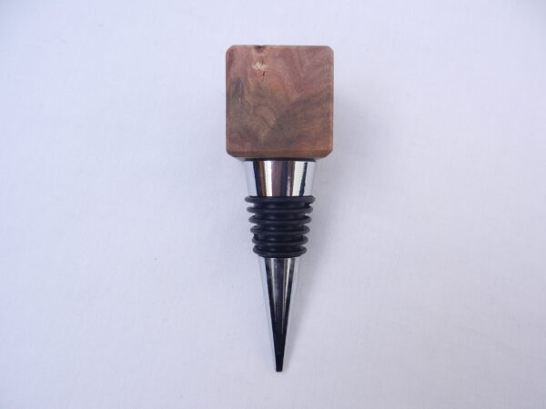 il_fullxfull.5166709636_b2ny Scottish Burr Wych Elm Bottle Stopper: Wooden Wine Gift