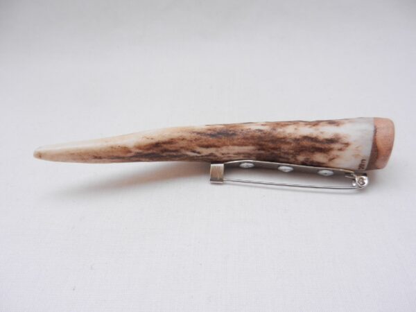 il_fullxfull.5226234372_tadz Scottish Red Deer Antler Kilt Pin: Burr Wych Elm Sapwood