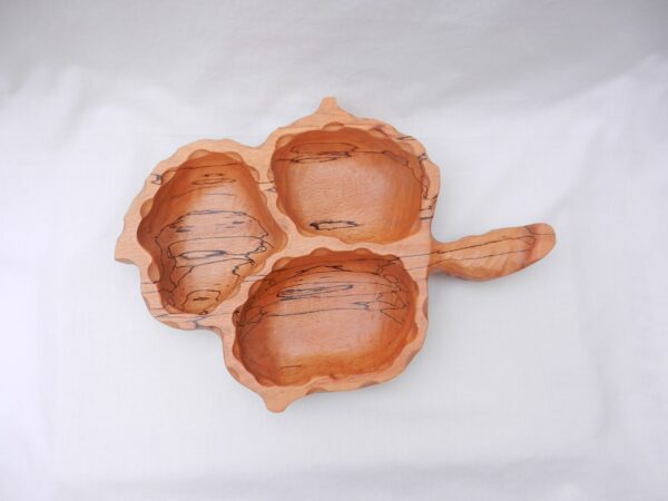 il_fullxfull.5698992544_dqtn Hand Carved Spalted Beech Triple Serving Bowl - Scottish Treen