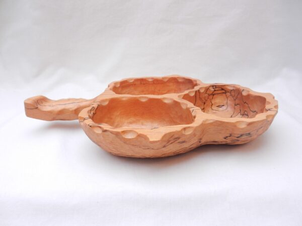 il_fullxfull.5698992566_b2y0 Hand Carved Spalted Beech Triple Serving Bowl - Scottish Treen