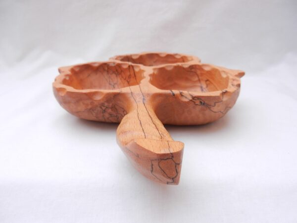 il_fullxfull.5698992874_nmft Hand Carved Spalted Beech Triple Serving Bowl - Scottish Treen